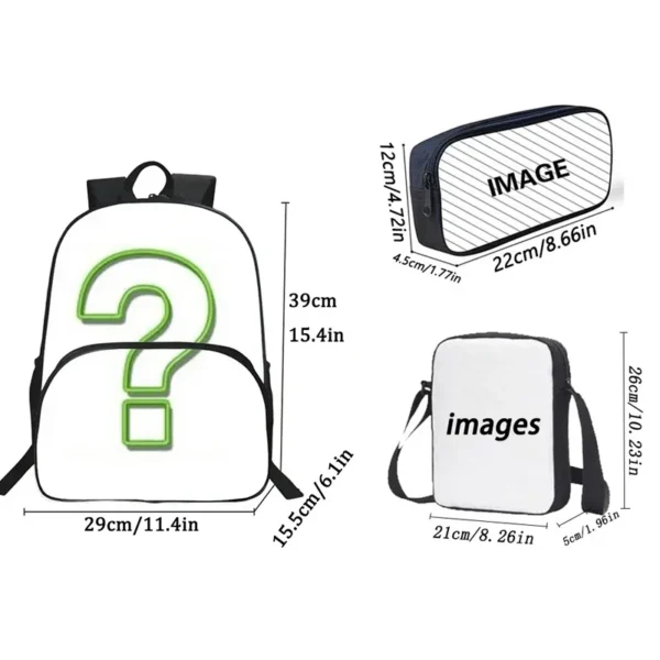 Kinderrucksäcke Fußball RB L-LeipzigS Umhängetasche Federmäppchen Schüler Schultaschen mit großer Kapazität für Jungen Mädchen Bestes Geschenk 4