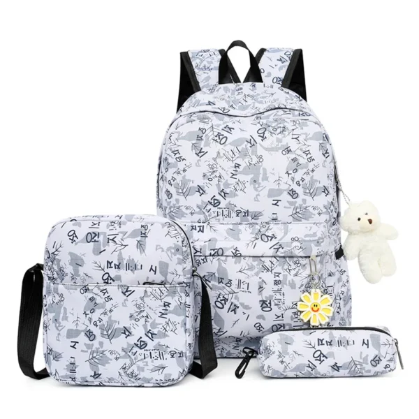 Dropshipping 3 teile/satz Schule Tasche Rucksäcke Schul Mode Kinder Schöne Rucksack für Kinder Mädchen Tasche Student Mochila Sac 2