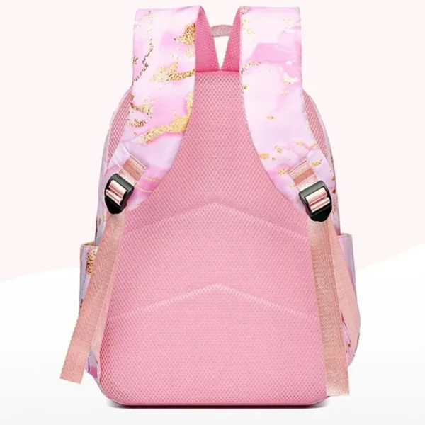 3-teiliges Set Lilo Stitch Schüler Schultasche Mädchen Junge Kind Rucksack Doppel Umhängetasche Reise Stift Tasche Büchertasche Laptop Sets Urlaub Geschenk 4