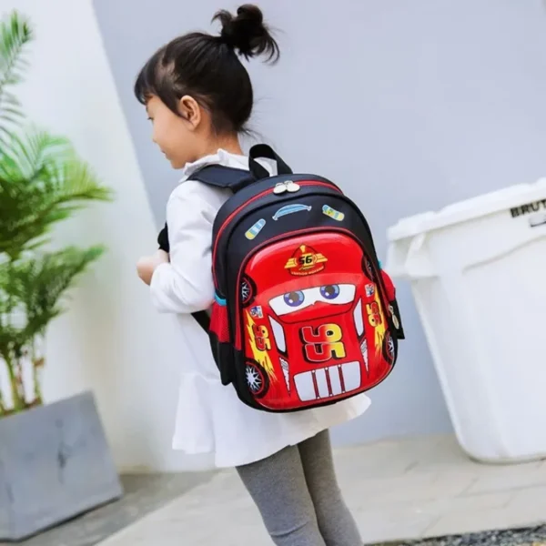 Disney 2025 Neue Mode Schultasche Kinder Schultasche Baby 3-5-6 Jahre alt McQueen Cartoon Rucksack Jungen und Mädchen Rucksack 5
