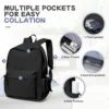 Schulrucksack für Mädchen, ästhetischer Rucksack für Frauen, niedliche Büchertasche, Preppy, College, lässig, leicht, Laptop-Rucksack, Diebstahlschutz 2