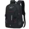 Männer Multifunktions USB Lade Mode Business Casual Reise Anti-Diebstahl Wasserdicht 17 Zoll Laptop Rucksack Schultasche