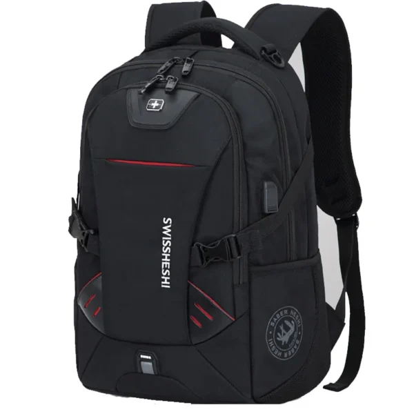 Männer Multifunktions USB Lade Mode Business Casual Reise Anti-Diebstahl Wasserdicht 17 Zoll Laptop Rucksack Schultasche