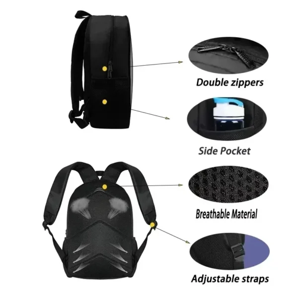 3-teiliges Set für B-Bratzs Puppe, Kinder-Schulrucksack mit Umhängetasche, Bleistiftbeutel, Schultaschen für Jungen und Mädchen, bestes Geschenk 5