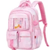 Kinder Schultaschen Mädchen Rosa Prinzessin Orthopädische Rucksäcke Grundschüler Wasserdichte Mädchen Büchertasche Kinder Schulranzen 4