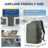 Ryanair Rucksack 40 x 20 x 25, Handgepäck, Laptoptasche, Diebstahlsicherung, Vakuumbeutel, Pumpe für Trekking, Reiserucksack, Kabinenbeutel, 40 x 30 x 20 cm 2