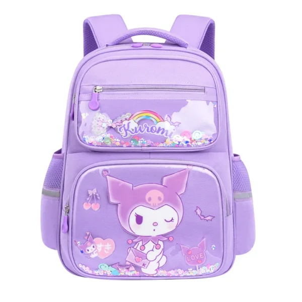 Kinder niedlichen Rucksack große Schult aschen Studenten große Kapazität leichte Mädchen Kinder Kuromi Sanrio Melodie Kawaii Cinna moroll 5
