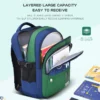Grundschüler Schultasche Jungen 1,2,3,4,5,6 Klassen 6-12 Jahre alt Astronaut Umhängetasche Laptop Rucksack Wasserdicht WEA 3