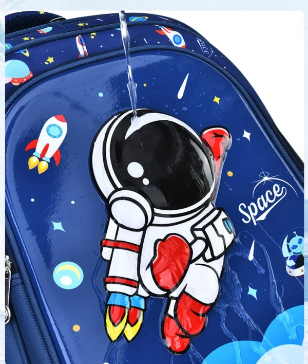 Kinder Umhängetasche Cartoon 3D Stereoskopische Astronaut Schultasche Wasserdicht Kind Rucksack Kleiner Junge Traum Grundschule 5