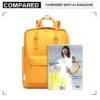 KONO Unisex Schulrucksack College Rucksack Leichte Schultasche Tagesrucksack für Männer Frauen Jungen Mädchen, passt 13 4
