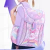 Sanrioed Anime Kuromi niedlichen Kinder Rucksack Schüler Schulkinder Briefpapier Schult aschen Cartoon große Kapazität Umhängetasche Geschenk 3