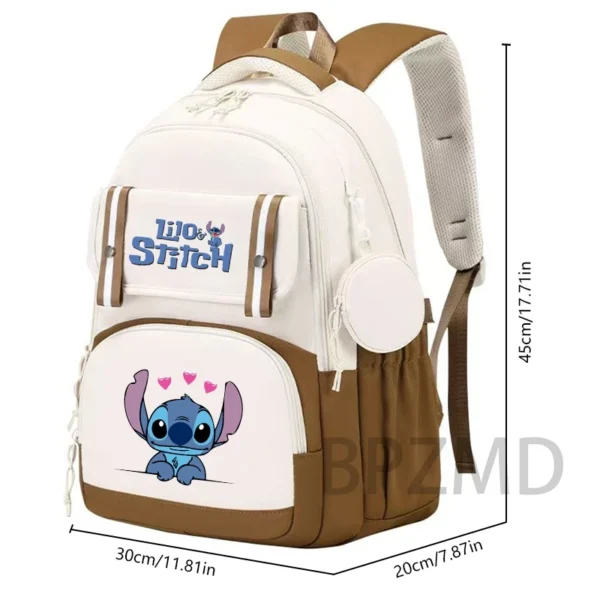 Lilo Stitch Rucksack für Mädchen, Teenager, Studenten, Schulanfang, Rucksack, Geldbörse, wasserdicht, Freizeittasche, Damen, Mochila, Laptoptasche 6