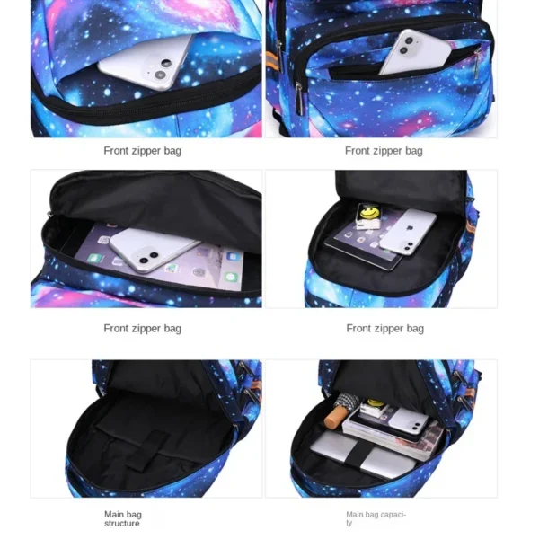 Disney Stitch Rolltasche für die Schule, Trolley-Taschen, Mädchen-Reiserucksack mit Rollen, wasserdicht, große Kapazität, Reise-Schultasche 2