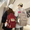 Mode Große Student Schule Rucksack Rucksack Mädchen Jungen Schule Tasche Hohe Kapazität Frauen Rucksack Weibliche Freizeit Reise 3