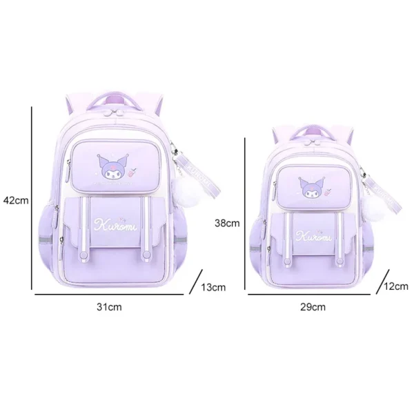 Sanrioed Anime Kuromi Melodie Cinna moroll Pochacco große Kapazität Rucksack niedlichen Schult asche Cartoon Student Umhängetasche Geschenk 2