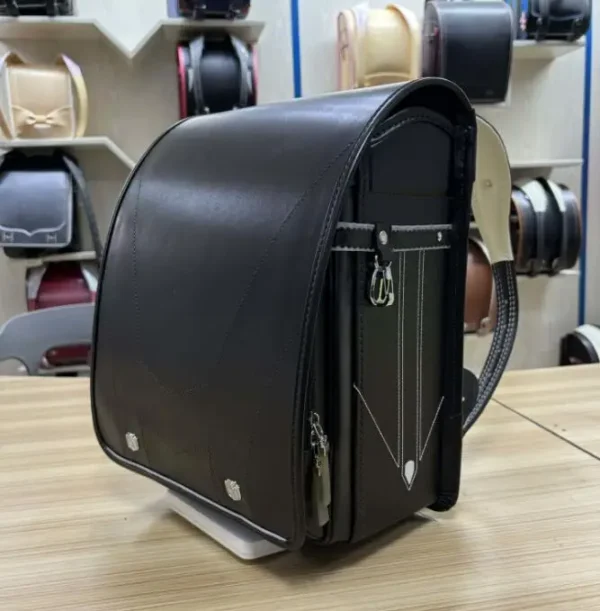 Japanischer Randoseru-Rucksack Grundschule Büchertaschen für Mädchen Japan PU-Leder Japan Schultasche für Jungen Schulrucksack Tasche 3