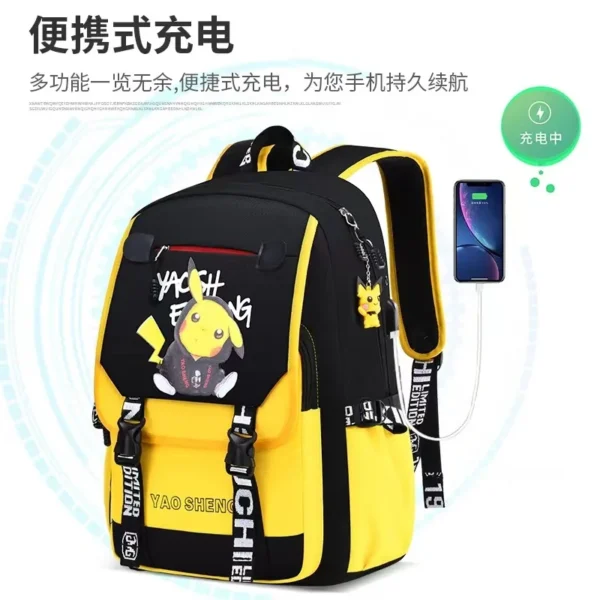 Niedlicher Kinder-Rucksack mit großem Fassungsvermögen, leichte Schultasche mit Wirbelsäulenschutz für Jungen und Mädchen der Klassen 1–6 5