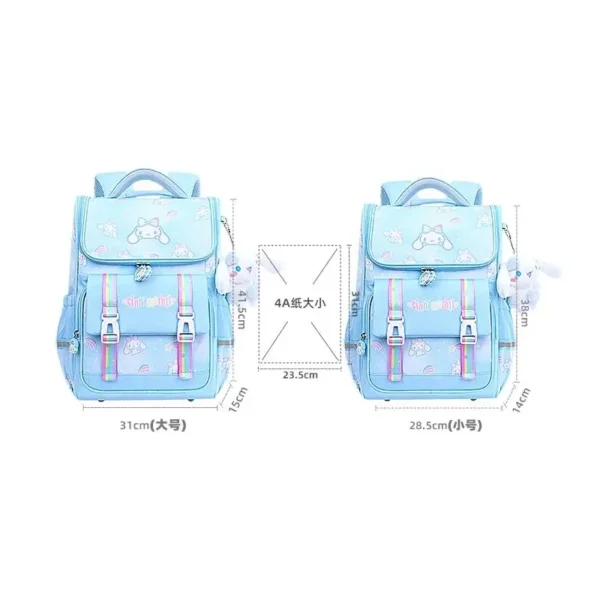 Sanrioed Cinna moroll Anime niedlich große Kapazität Kinder Rucksack Schult aschen Student Cartoon Umhängetasche Reise geschenk für Freund 2