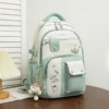Niedlicher Kaninchen-Schulrucksack für Kinder im Teenageralter, modischer Spleißen-Farbkontrast, frischer Damen-Rucksack für Kinder 3