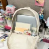 Stilvoller, leichter Rucksack mit transparenter Vordertasche – großes Fassungsvermögen für Schule, Reisen und Outdoor-Aktivitäten 4