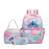 3-teiliger Rucksack mit großem Fassungsvermögen, Cartoon-Anime-Schultasche, Kinder- und Mädchen-Reiserucksack mit Lunchtasche und Federmäppchen 6