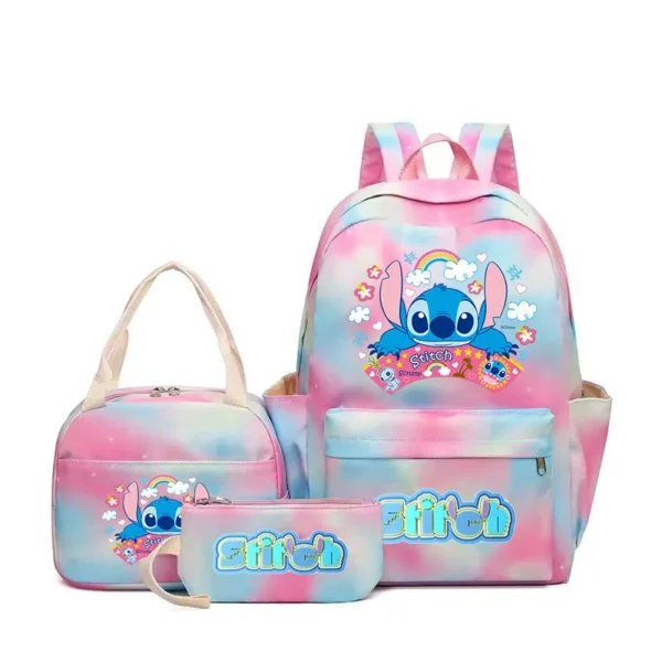 3-teiliger Rucksack mit großem Fassungsvermögen, Cartoon-Anime-Schultasche, Kinder- und Mädchen-Reiserucksack mit Lunchtasche und Federmäppchen 6