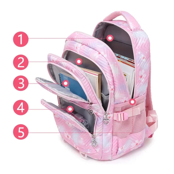 Disney Lilo Stitch Rucksack für Mädchen, Schulanfang, Büchertasche, Kind, Teenager, Studenten, Mochila, wasserdichter Damen-Rucksack, Laptoptasche 4