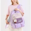 Mädchen-Rucksack für die Schule, Kawaii-Büchertasche für Teenager, mehrere Taschen, Schultasche für Grundschule, Grundschule, Mittelschule, Alter 6–14 6