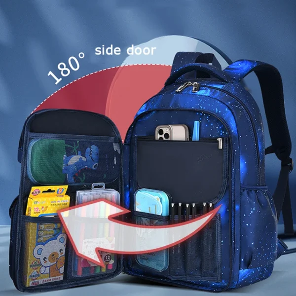 2025 Kinder Orthopädie Schultaschen Kinderrucksack in der Grundschultasche für Mädchen Jungen Wasserdichte Rucksäcke Büchertasche Mochila 4
