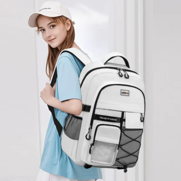 Kinder-Schultaschen für Jungen im Teenageralter, Mädchen, leichte Junior-High-School-Rucksäcke, Kinder, Studenten, Schultasche, große Klasse 3–9 5