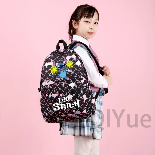 Disney Lilo Stitch Rucksack-Set für Mädchen, Teenager, Studenten, Schulanfang, Rucksack, Damen-Rucksack, Meerjungfrau-Stil, Lunchtasche, Federmäppchen 3