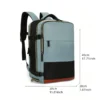 Reiserucksack mit großer Kapazität, multifunktionaler Laptop-Schulrucksack, Outdoor-Sport-Tagesrucksack, Gepäcktasche mit Schuhfach 3