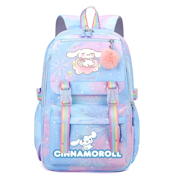 Neue Zimt Große Kapazität Rucksack Sanrio Cartoon Anime Figuren Schultasche Cinnamoroll Kawaii Mode Buch Tasche Schule Liefert 5