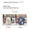 Stilvoller, leichter Rucksack mit transparenter Vordertasche – großes Fassungsvermögen für Schule, Reisen und Outdoor-Aktivitäten 2