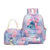 3-teiliger Rucksack mit großem Fassungsvermögen, Cartoon-Anime-Schultasche, Kinder- und Mädchen-Reiserucksack mit Lunchtasche und Federmäppchen 3
