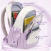 Cinnamoroll Rucksack Jungen Mädchen Büchertasche Tasche Teenager Kinder Rucksack Schultasche Rucksack Mochila mit Geldbörse 4