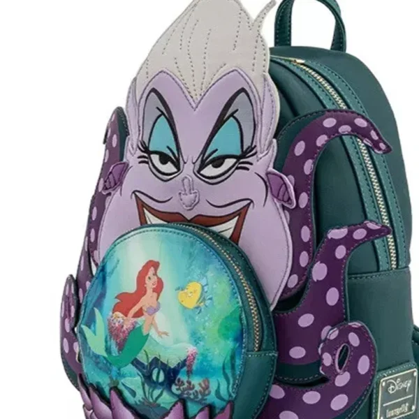 Kindertasche Schurken Szenen Ursula Kristallkugel Mini-Rucksack Die kleine Meerjungfrau Rucksack für Kinder 5