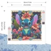 Disney 5D-Diamantgemälde zum Selbermachen, Cartoon-Stich, Blume, voller runder Bohrer, handgefertigtes Mosaik, Heimdekoration, Geschenk für Kinder 2