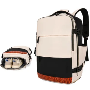 Reiserucksack mit großer Kapazität, multifunktionaler Laptop-Schulrucksack, Outdoor-Sport-Tagesrucksack, Gepäcktasche mit Schuhfach