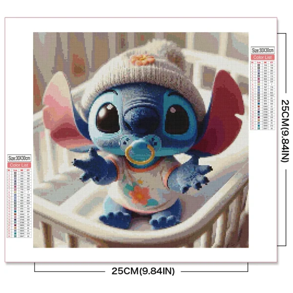 Disney 5d DIY Diamant Stickerei Stich Strass Bilder Handarbeiten Baby Malerei Cartoon niedlichen Mosaik Kit Weihnachts geschenk 2