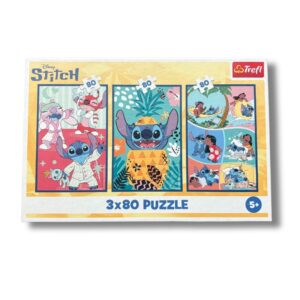 Disney Stitch Puzzle 3x80 Teile – Trefl