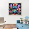 Disney 5D-Diamantgemälde zum Selbermachen, Cartoon-Stich, Blume, voller runder Bohrer, handgefertigtes Mosaik, Heimdekoration, Geschenk für Kinder 4
