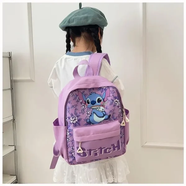 2025New Disney Lilo und Stitch Rucksack Kawaii Cartoon Anime Gedruckt Zubehör Lagerung Tasche kinder Casual Schulter Tasche Geschenk 4