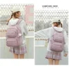 Rucksack Schultasche Mädchen Rucksack für Kinder Kind Kind Teenager weibliche Klasse Schultasche Primäre Frauen Rucksack Teen Bookbag Kit 6