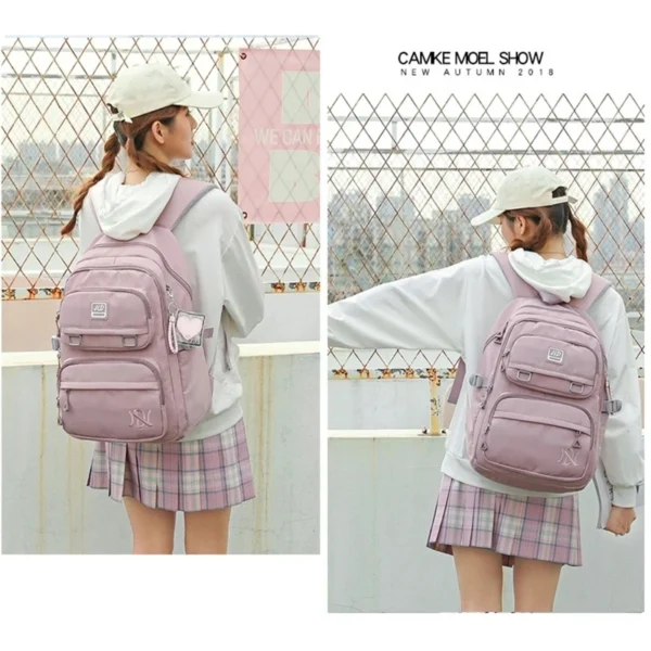 Rucksack Schultasche Mädchen Rucksack für Kinder Kind Kind Teenager weibliche Klasse Schultasche Primäre Frauen Rucksack Teen Bookbag Kit 6