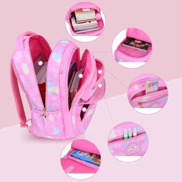 Kinder Mädchen Rucksack Schultasche Rosa Für Kind Kind Teenager Schultasche Primäre Kawaii Nette Wasserdicht 4