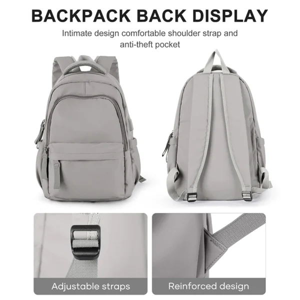 Laptop-Rucksack für Damen, Anti-Diebstahl-Arbeitsrucksack für 35,6 cm, Schulrucksack, Krankenschwester-Rucksack, Büchertasche für Mädchen und Jungen im Teenageralter 6