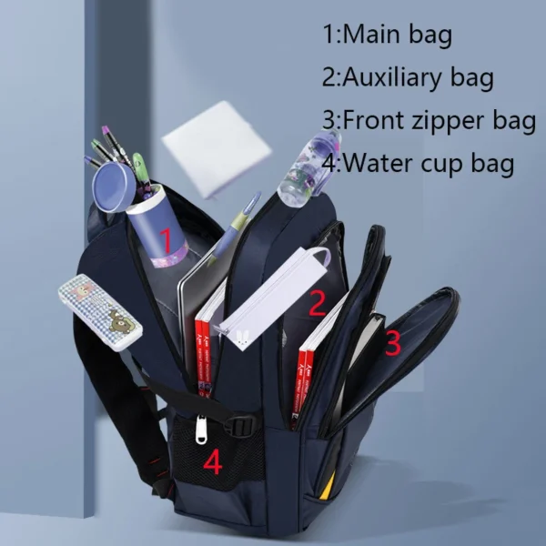 Teen Boy Kinder Schult aschen 6-12 Jahre Kinder Rucksack in der Grundschule Schult asche für Mädchen Jungen wasserdichte Rucksäcke Buch Mochila 4