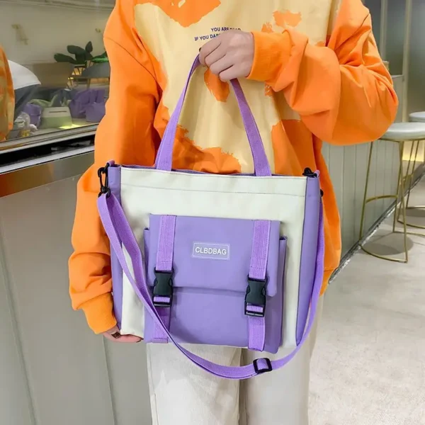 4-teiliges Set Grundschul-Schultasche für Damen, koreanische Version von Campus, leichter Rucksack mit großem Fassungsvermögen, Resh Junior High 5