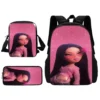 3-teiliges Set für B-Bratzs Puppe, Kinder-Schulrucksack mit Umhängetasche, Bleistiftbeutel, Schultaschen für Jungen und Mädchen, bestes Geschenk